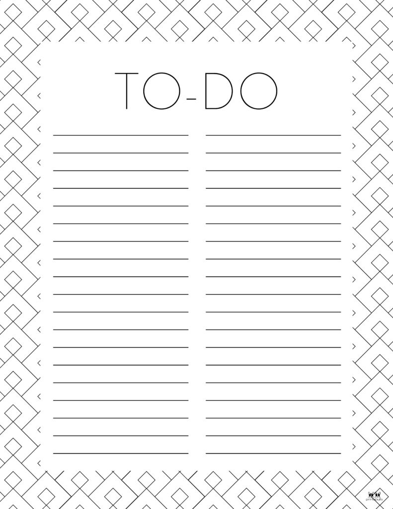 To Do Lists - 31 Free Printables | Printabulls with regard to Free Printable List Paper