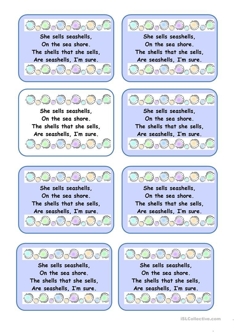 Tongue Twisters Fun | Tongue Twisters, Twister, Printable Worksheets inside Free Printable Tongue Twisters