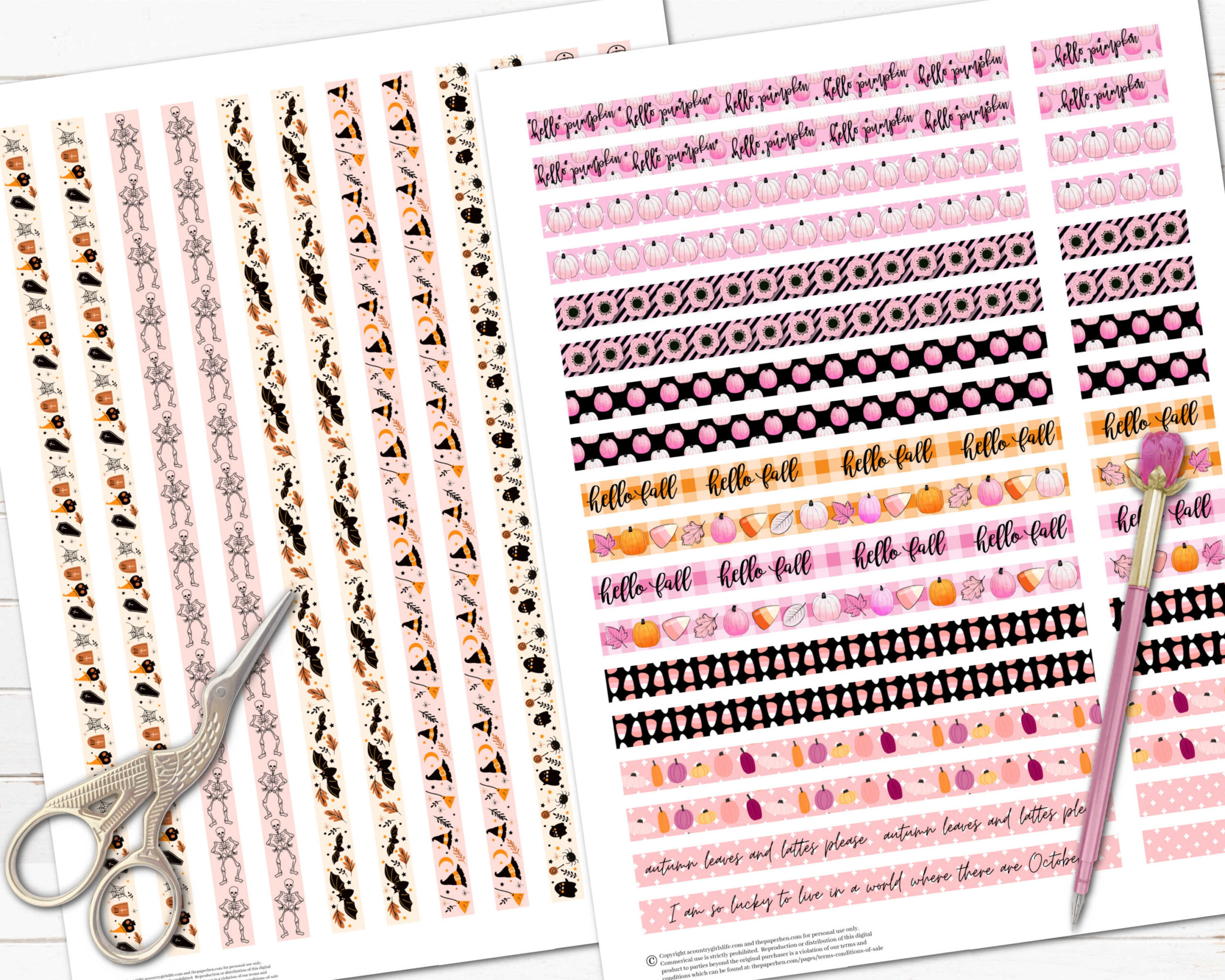 Tons Of Free Printable Washi Tape You&amp;#039;Ll Want To Download Now! - A pertaining to Free Printable Washi Tape