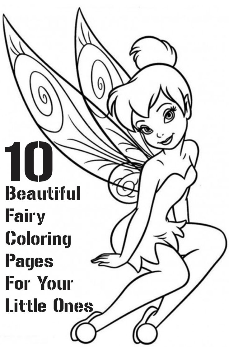 Top 25 Free Printable Beautiful Fairy Coloring Pages Online pertaining to Tinkerbell Coloring Pages Printable Free