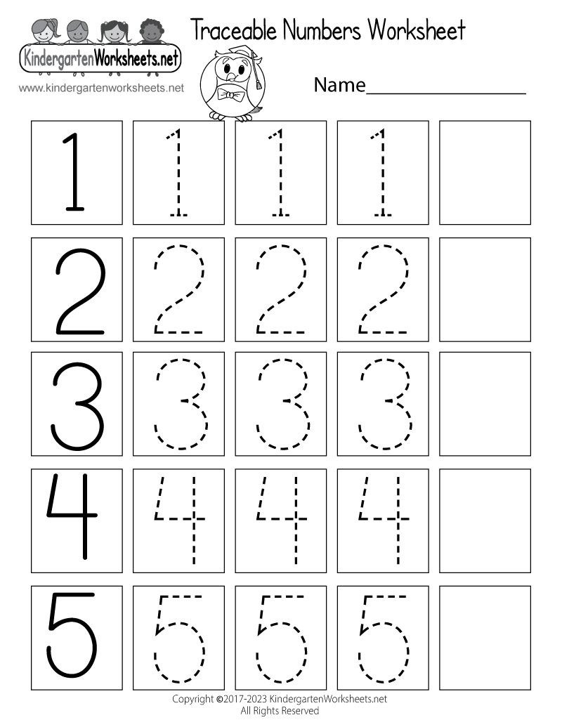 Traceable Numbers Worksheet - Free Printable, Digital, &amp;amp; Pdf pertaining to Free Printable Number Worksheets