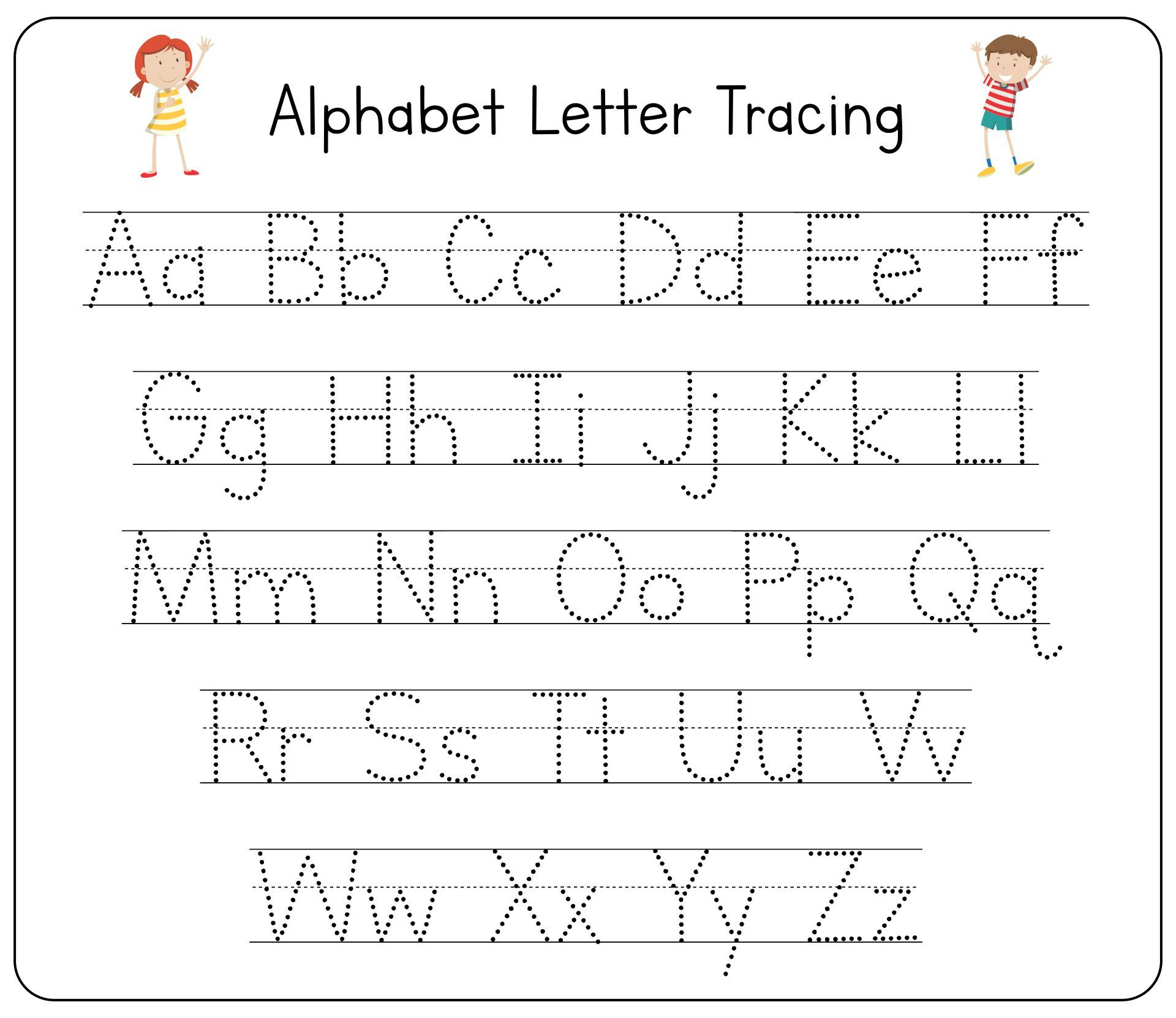 Tracing Letters Template | Letter Tracing Printables, Free intended for Free Printable Traceable Letters