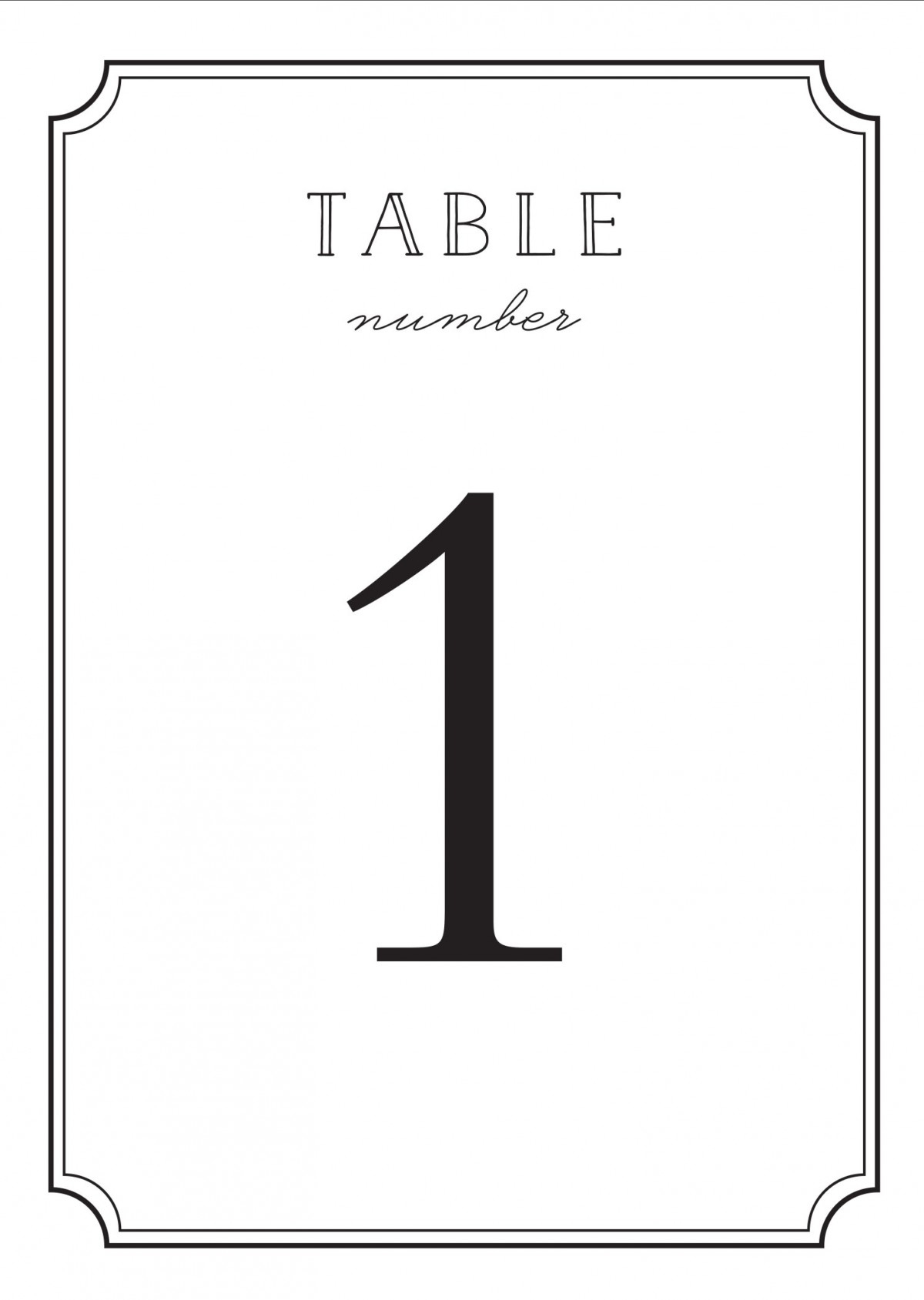 Type Frame Table Numbers Printable throughout Free Printable Table Numbers