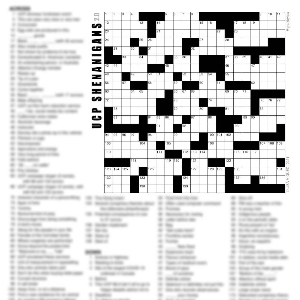 Ucp Shenanigans 2.0 Free Printable Crossword Puzzle | Grafxbylisa intended for Free Printable Crossword Puzzles