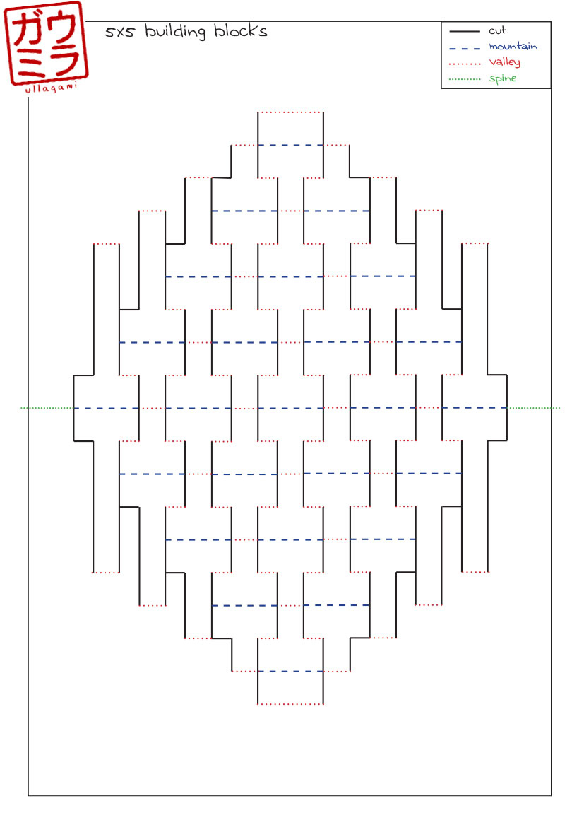 Ullagami How-To - Geometric Kirigami Pop-Ups with Kirigami Free Printable Patterns