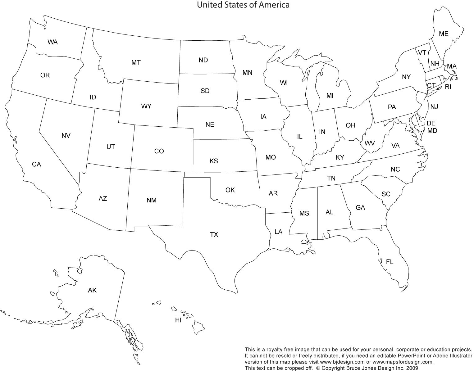 United States Map Outline Printable - Google Images inside Free Printable Map of the United States