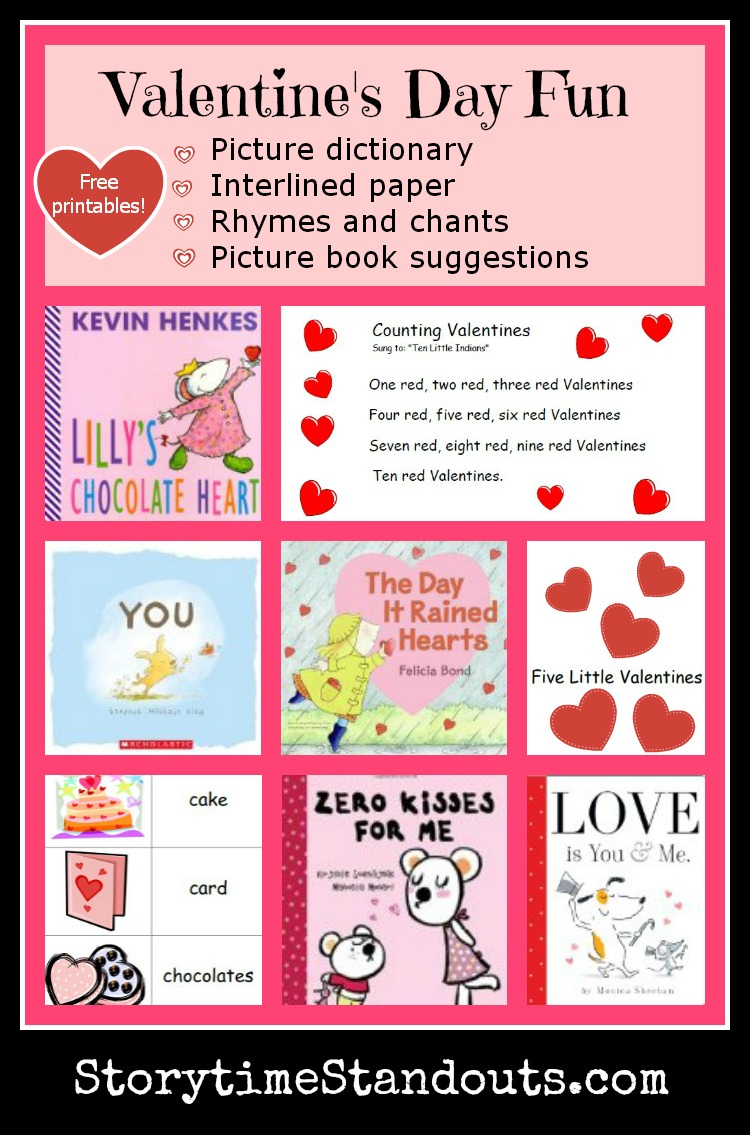 Valentine'S Day Printables For Preschool, Homeschool And Kindergarten throughout Free Printable Valentine Books