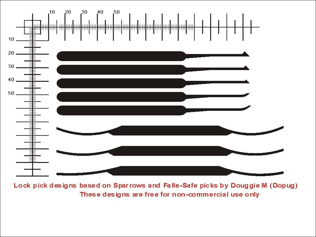 View Topic - Douggie&amp;#039;S Home Brew Thread :: .:: Keypicking for Free Printable Lock Pick Templates