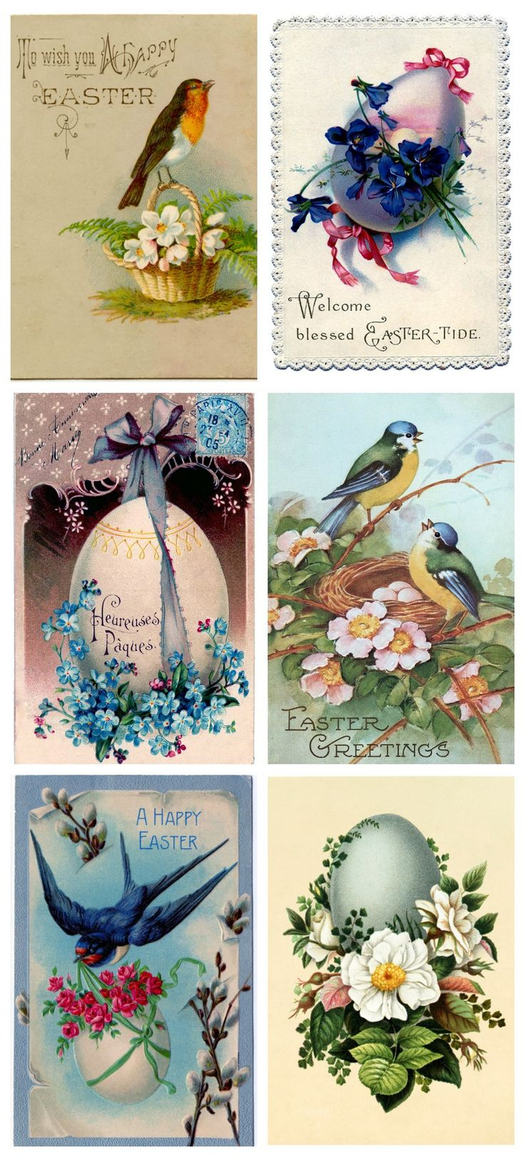 Vintage Easter Printable - Town &amp;amp; Country Living | Vintage Easter intended for Free Printable Vintage Easter Images