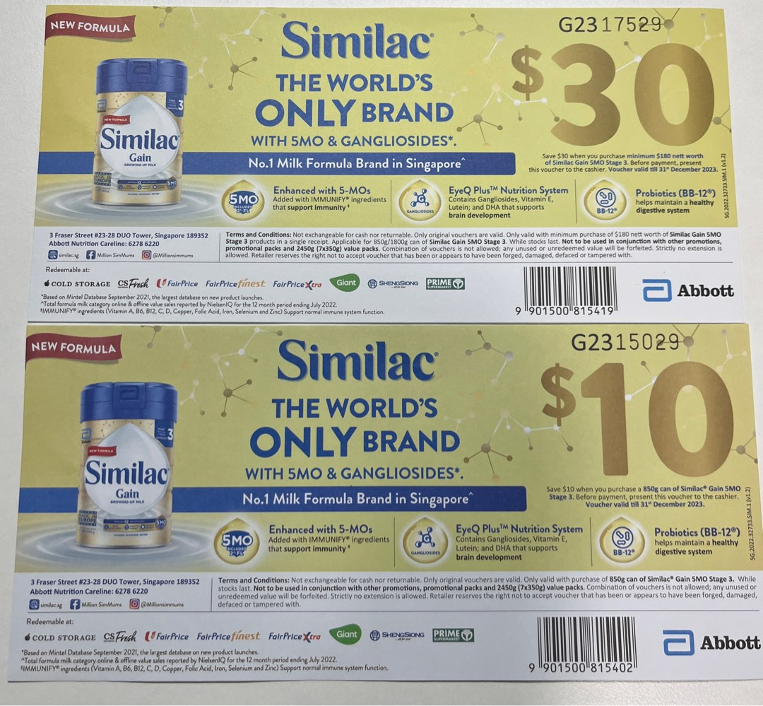 Vouchers, Tickets &amp; Vouchers, Vouchers On Carousell with Free Printable Similac Coupons 2025