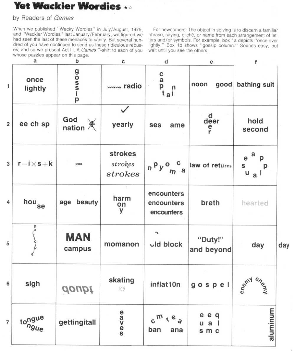 Wackie Wordies #59 | Brain Teasers Riddles, Word Brain Teasers intended for Free Printable Word Winks