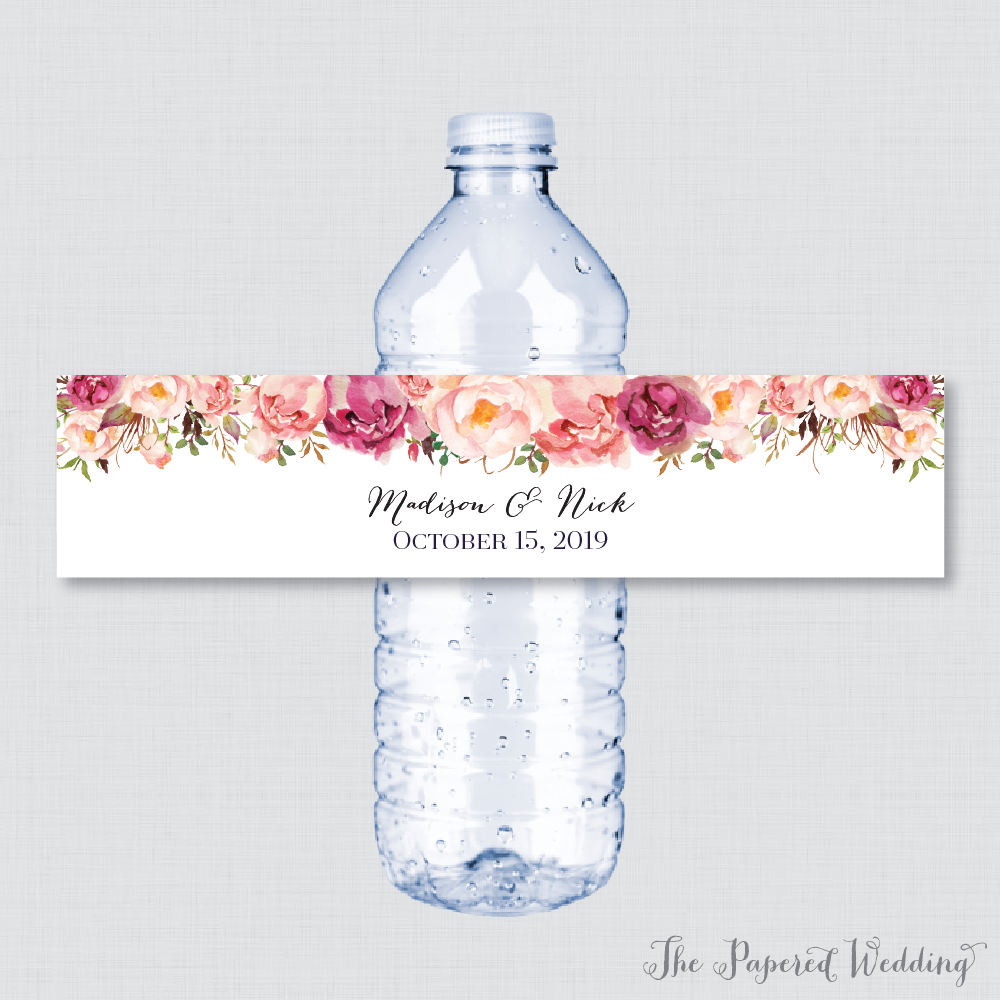 Water Bottle Labels Bachelorette - Etsy pertaining to Free Printable Water Bottle Labels Bachelorette