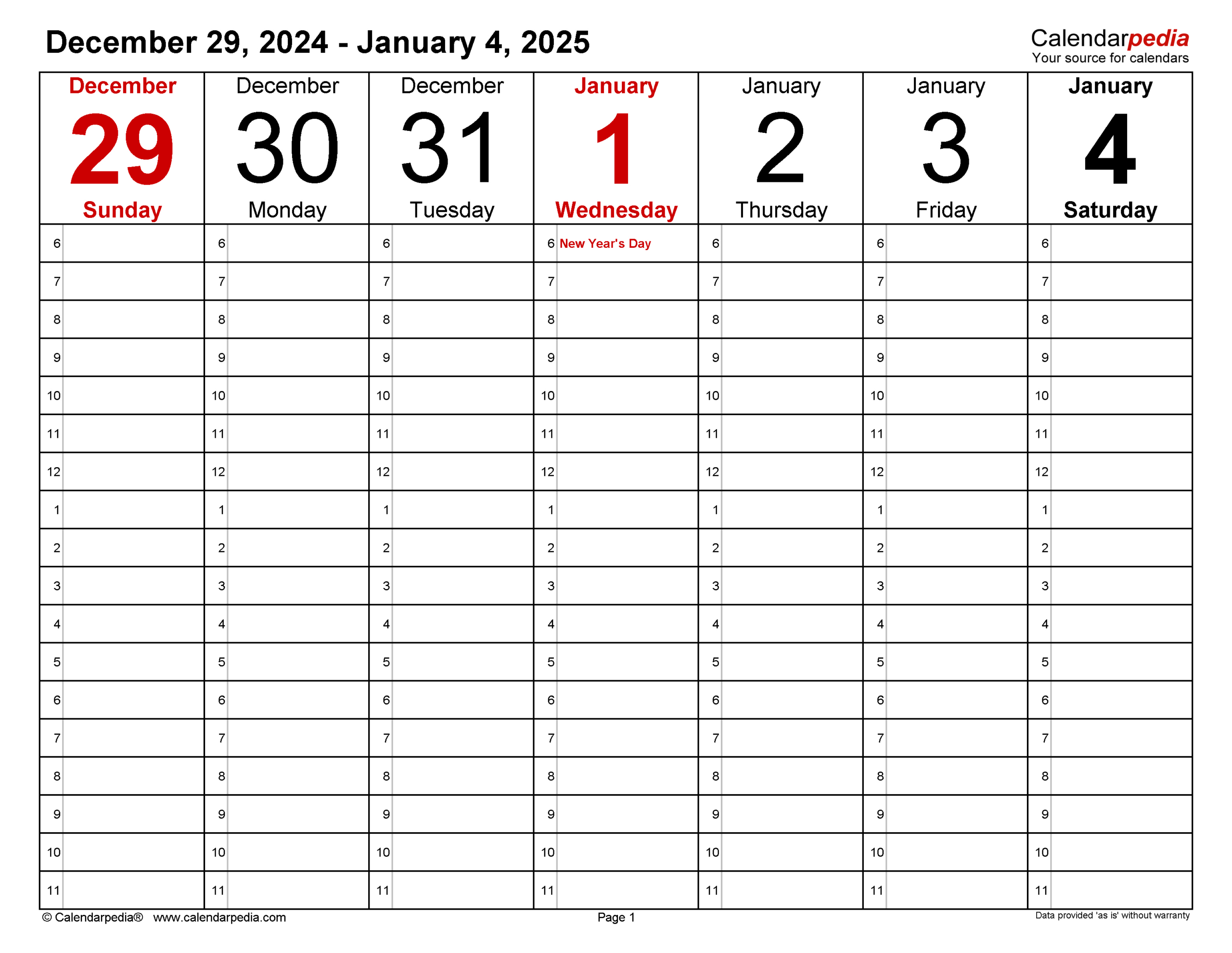 Weekly Calendars 2025 For Pdf - 12 Free Printable Templates inside Free Printable Pocket Planner 2025