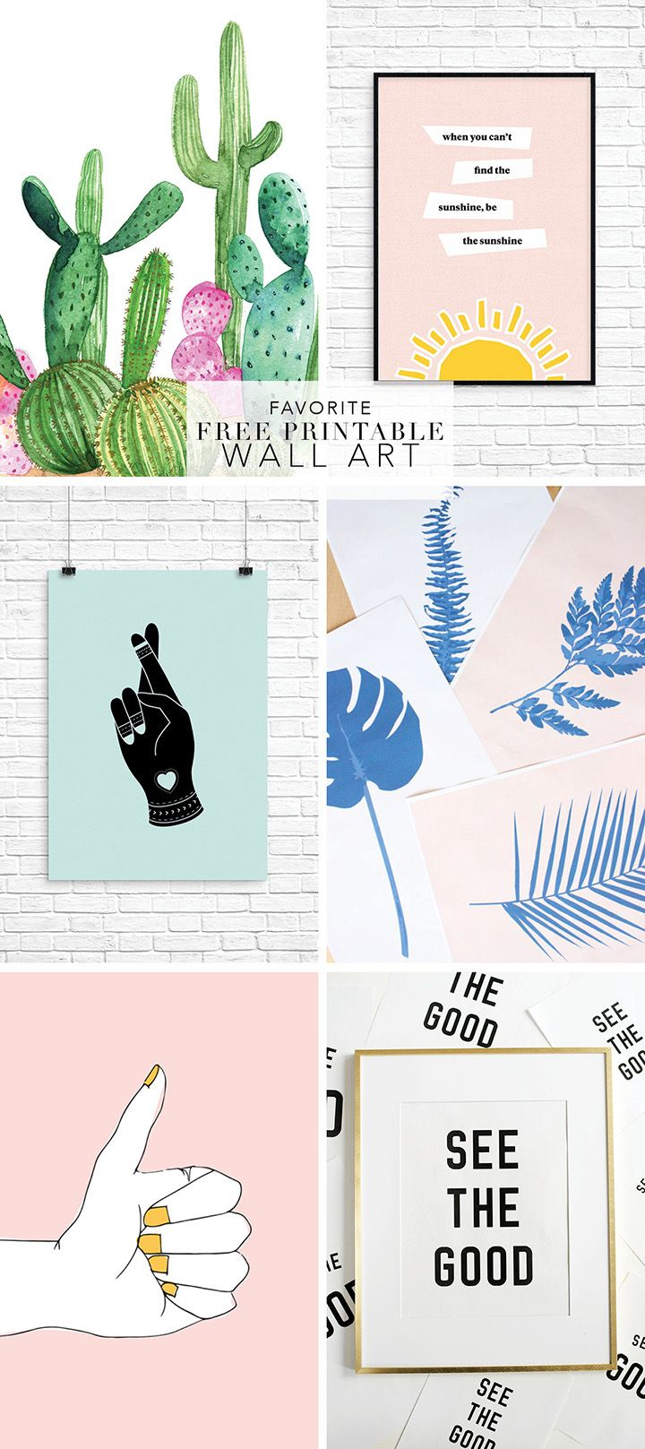 We&amp;#039;Ve Rounded Up 15 Of Our Favorite Wall Art Free Printables For within Free Printable Wall Art Prints