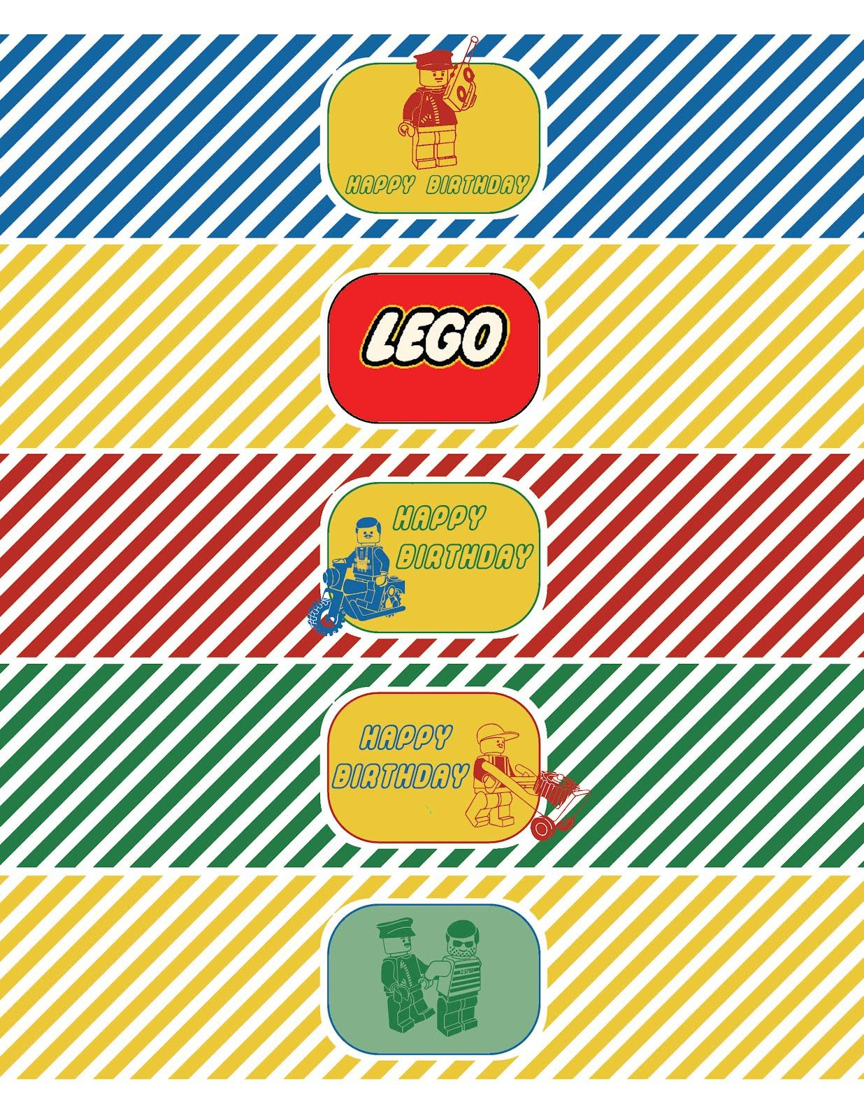 Whatpoppelinesees: Classic Lego Inspired Printable | Classic Lego in Free Lego Water Bottle Printables