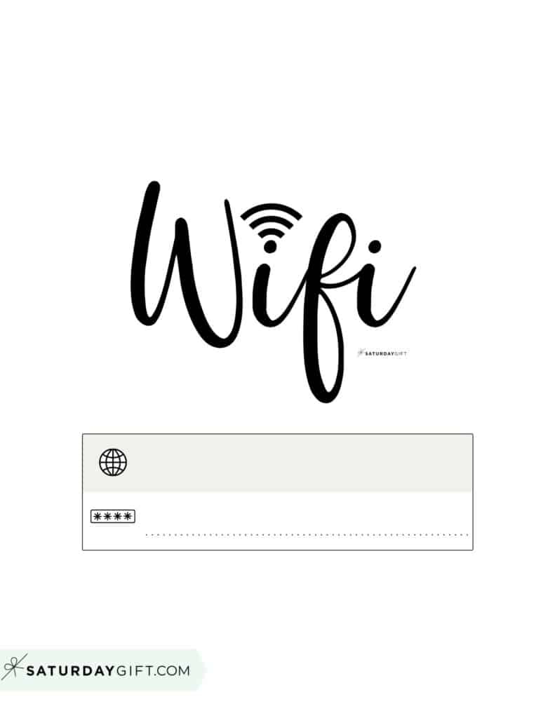 Wifi Password Sign - 11 Cute &amp; Free Printable Templates with regard to Free Wifi Password Printable