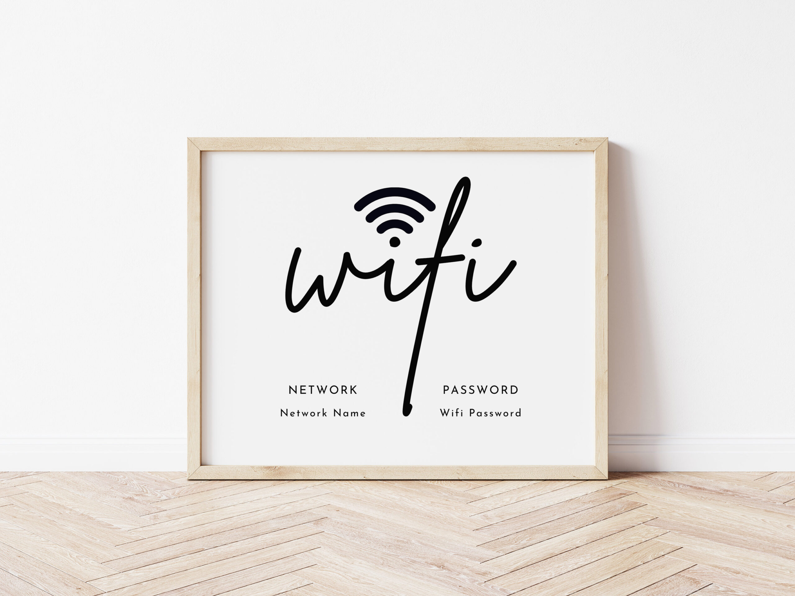 Wifi Password Sign Printable, Editable Free Wifi Sign Template within Free Printable Wifi Password Template