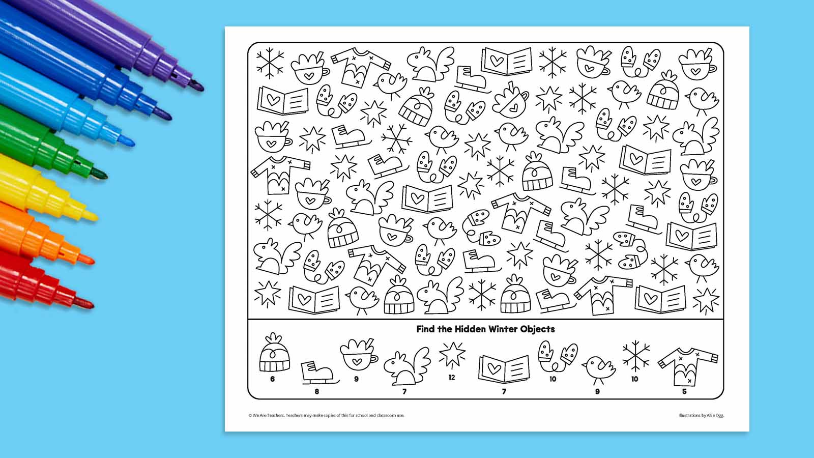 Winter Seek And Find: Free Printable Activity in Free Printable Seek And Find