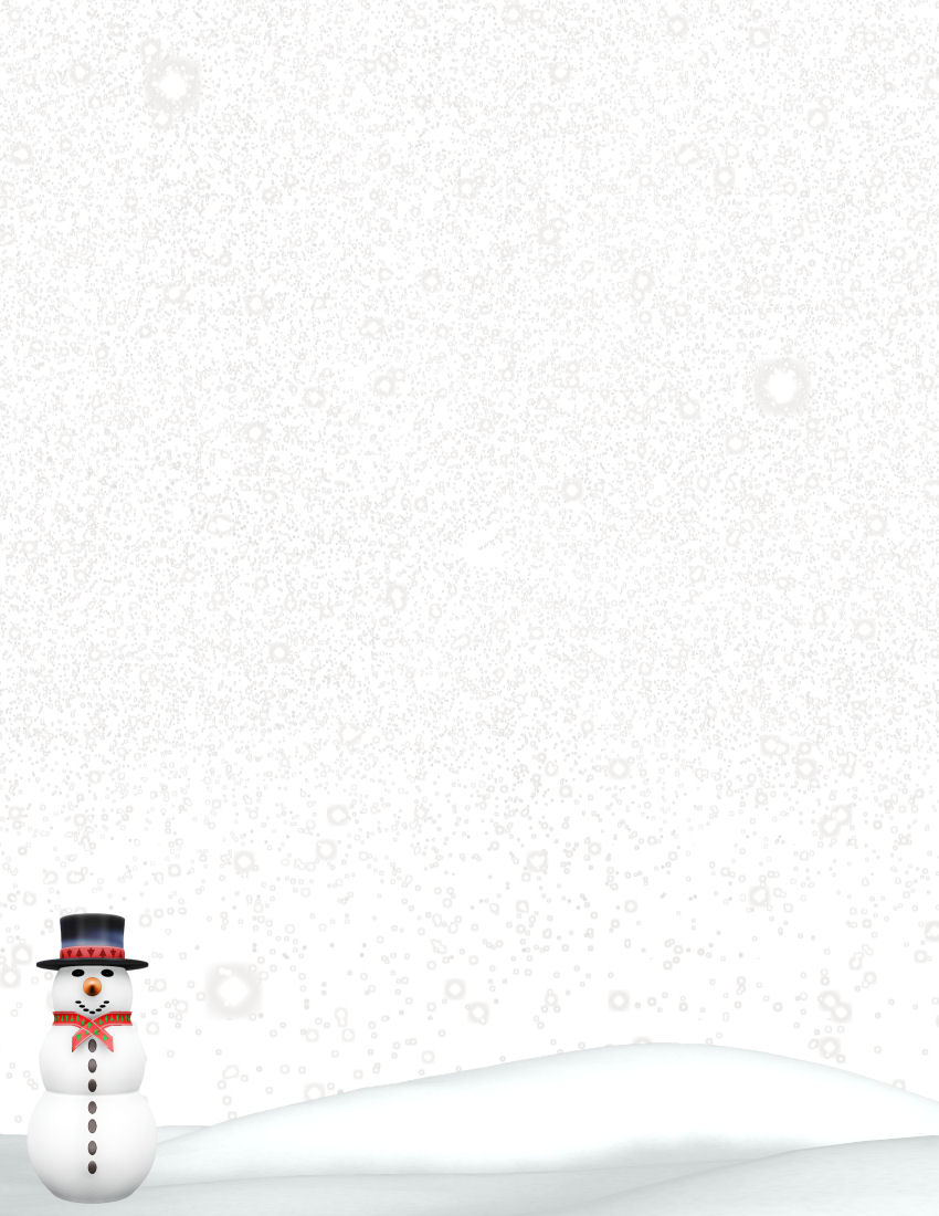 Winter Stationery Theme Downloads Pg. 1 in Free Printable Snowman Stationery