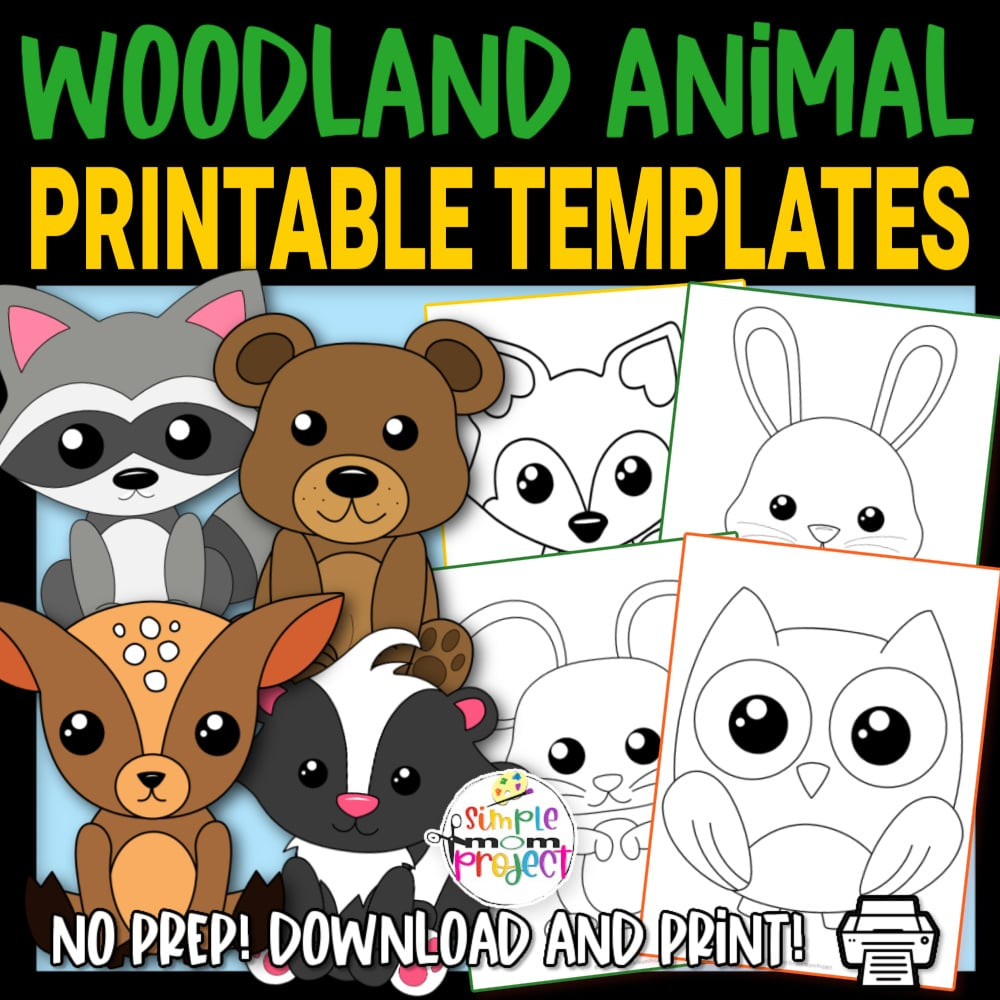 Woodland Animal Printable Templates pertaining to Free Printable Woodland Animal Templates