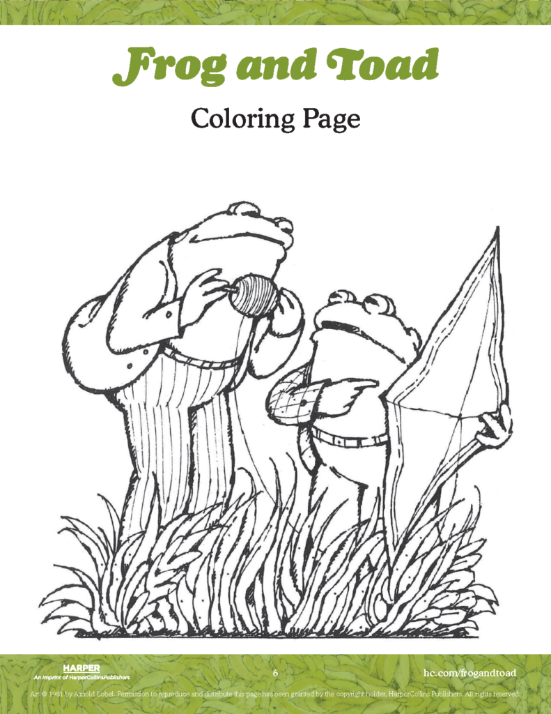 Write Letters With Frog And Toad! – Harpercollins with regard to Free Frog And Toad Are Friends Printables