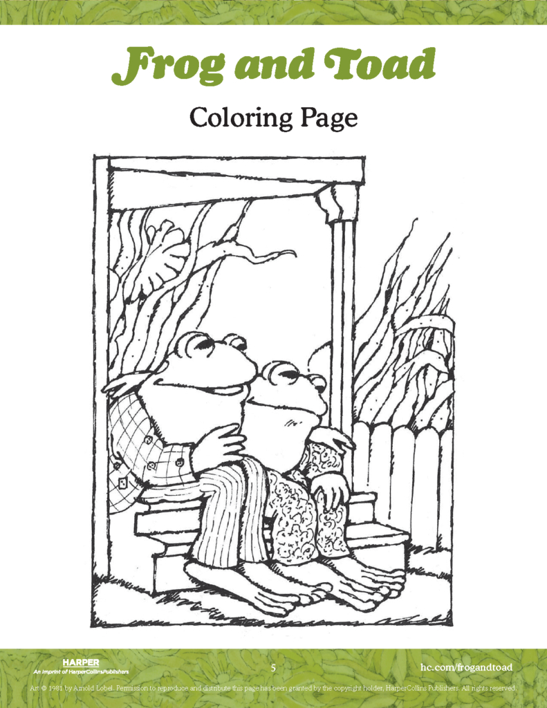 Write Letters With Frog And Toad! – Harpercollins within Free Frog And Toad Are Friends Printables