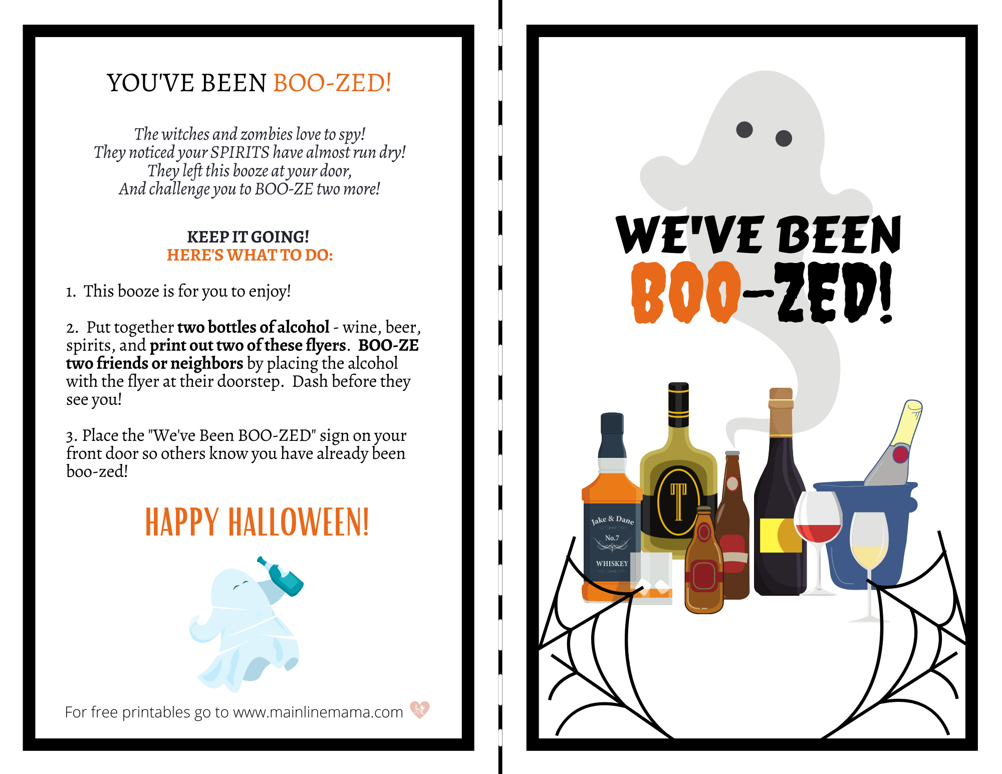 You'Ve Been Boozed Printable - Main Line Mama for You Ve Been Boozed Free Printable