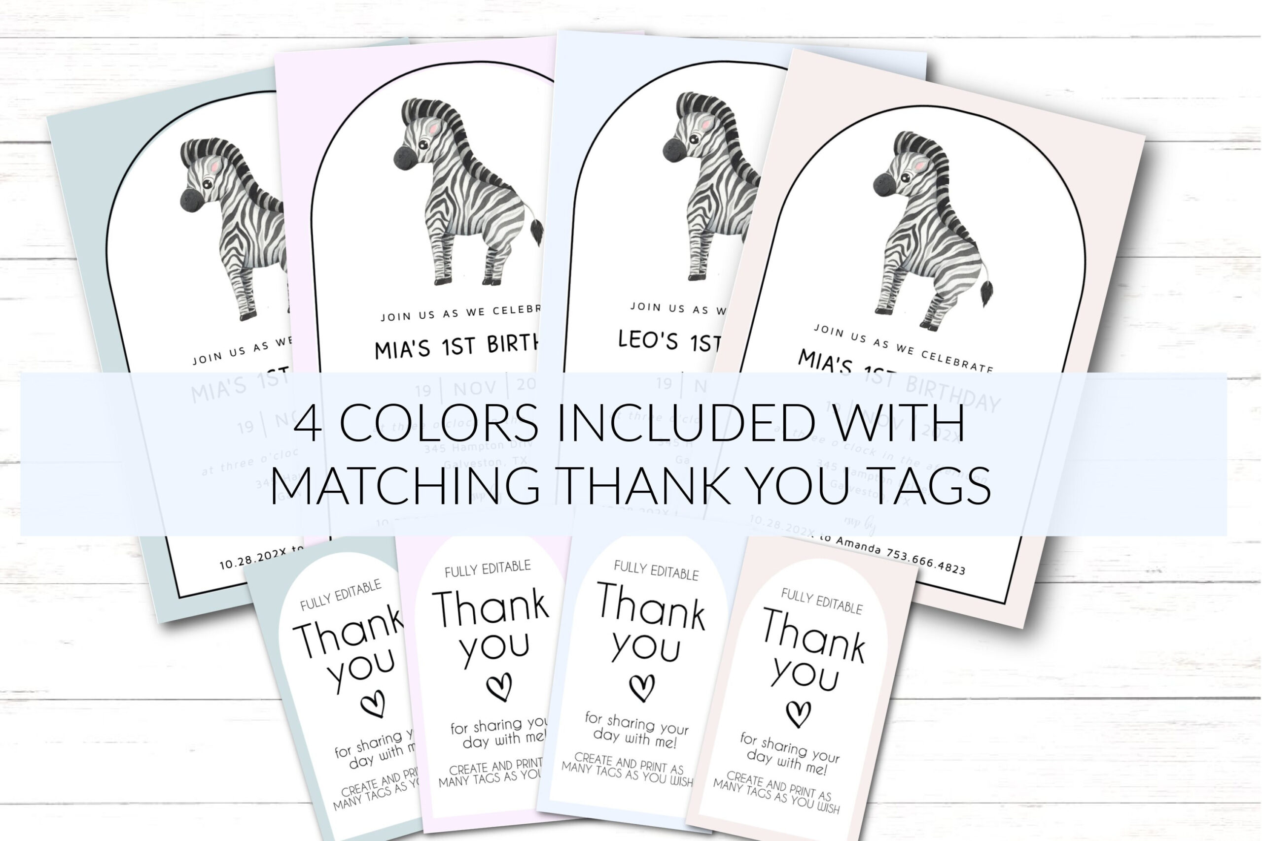 Zebra Birthday Invitation Baby Zebra Party Invitation Animal with regard to Free Printable Zebra Baby Shower Invitations